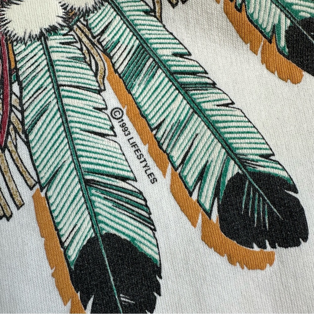 Lifestyles 1993 Vintage Native American Sweatshirt USA L XL - Picture 6 of 15